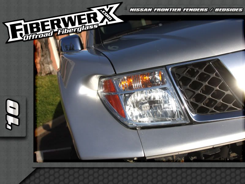 1 piece clip, fiberglass bedsides, fenders for Nissan Frontier